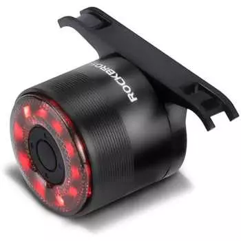 ROCKBROS Bicycle Tail Light, Automatic Lighting, Smart Brake Warning, Backlight, Rear Light, Light Sensor, 5 Lighting Modes, 80 Hours of Lighting, IPX