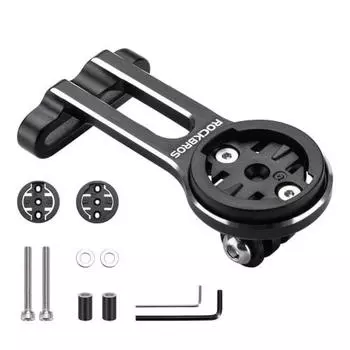 ROCKBROS Cycle Computer Mount Garmin Bryton Cycle Computer Bracket Garmin Bryton Wahoo igpsport GoPro Bicycle Light Mount Road Bike Aluminum Alloy Lig