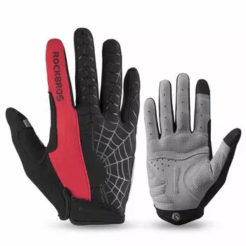 ROCKBROS Cycling for and Smartphone 3D Shock Full for Road Men and Women Gloves, Spring, Summer, Autumn, Compatible, Breathable, Padded, Absorption,