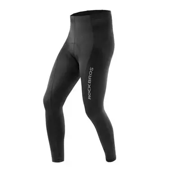 ROCKBROS Длинные велосипедные для и Велосипедные мужские брюки для шоссейного велосипеда, С подкладкой, Быстросохнущие, Легкие, Унисекс, Весна, Лето, Осень, чёрный