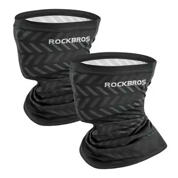 ROCKBROS Face Summer UV Cooling Neck Sun UPF Lightweight Neck Warmer for Black Mask, Protection, Cover, Protection, 50+, Breathable, Sweat-Wicking,