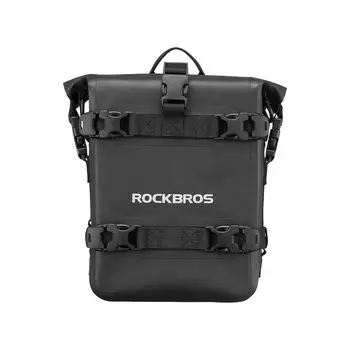 ROCKBROS Мотоцикл Боковая Мотоцикл Полностью Туристическая Пятнистая Износостойкая Сворачивающаяся Верхняя Бесшовная Плечевая Много Креплений Черная Сумка, Сумка, Водонепроницаемая, Сумка, 5 л,