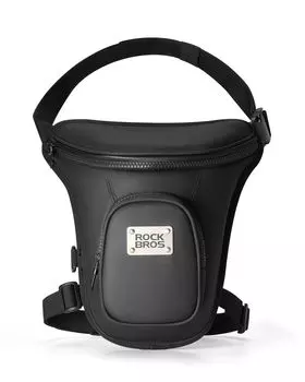 ROCKBROS Набедренная сумка для большой наплечной сумки с регулируемой поясной сумкой для мелких предметов, для улицы и черная сумка/на ногу для мотоциклов, легкая, вместительная,