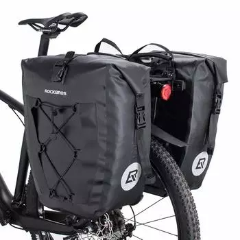 ROCKBROS Pannier Bag Bicycle Rear Bag Side Bag Carrier Bag Водонепроницаемая большая вместительная сумка для кемпинга и туризма Outdoor 20 л 40 л Набор из 1 и 2 шт.