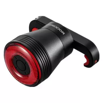 ROCKBROS Умный задний фонарь для велосипеда, зарядка через USB, автоматическая функция, защита от пыли и воды IP65, 400 мАч, 3 режима освещения, легкий задний фонарь