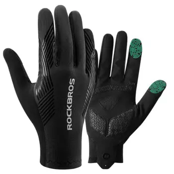 ROCKBROS Велосипедные перчатки, Велосипедные перчатки, Весна, Лето, Осень, Перчатки для шоссейного велосипеда, Совместимость со смартфоном, Амортизирующая накладка, Абразивные, Воздухопроницаемые,