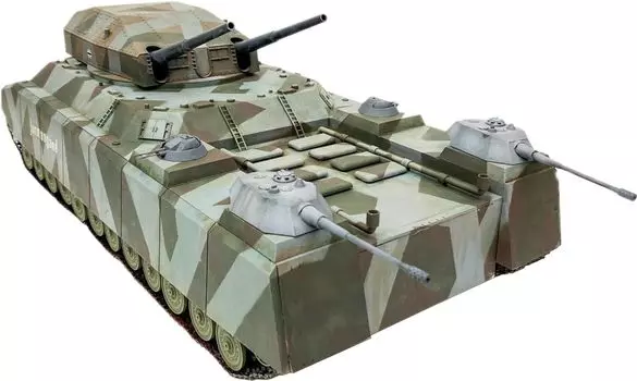 Rocket Models Немецкий Land Cruiser Raate Scharnhost Turret 1944 Renovation Пластиковая модель 47066 1/72 P.1000 (танк)