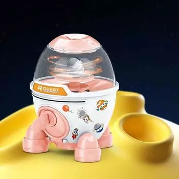 Rocket Shape Rocket Piggy Bank Large Capacity Children Toy Boxes Adults/Girls/Boy синий