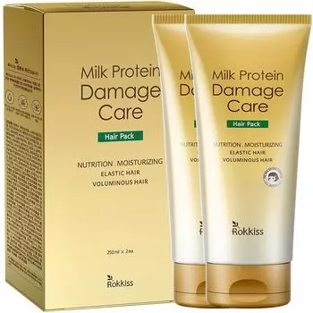 Rockies Milk Protein Damage Care Hair Pack, 2 упаковки, 250 мл
