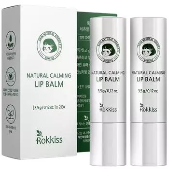 Rockies Natural Calming Lip Balm 3.5g, colorless, 2 pieces