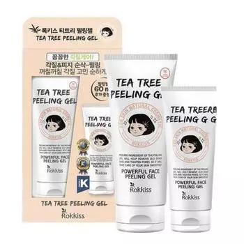 Rockies Tea Tree Peeling Gel (main product 120ml + 60ml added), 1 unit