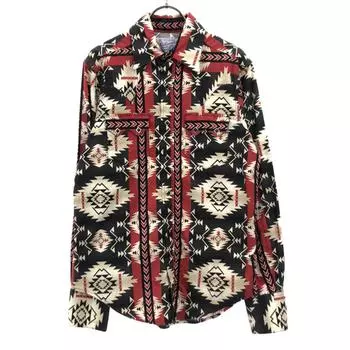 RockMount 70s Made in USA native Long sleeve Western shirt Old vintage Men s Used