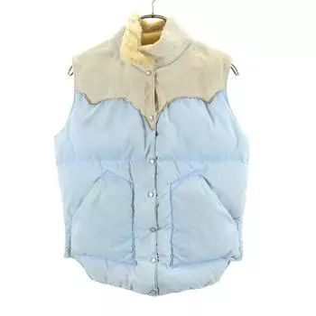 rocky mountain featherbed Down vest 45545 Blue Women Used