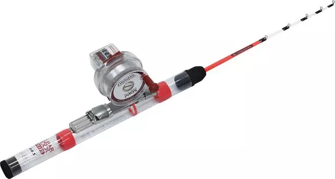 rod and reel PROX Clear Lock Plus Set 2 S Reel CRPS442SC Smelt-specific set, (Counter) (Fluorescent Red) +
