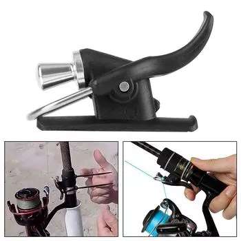 Rod Line Fixed Spool Power Cast Rod Line Fixed Spool Fixed Spool Casting Aid Кнопка для большого пальца Cannon Clip Защита пальцев для заброса в море Fishing Casting Trigger Black