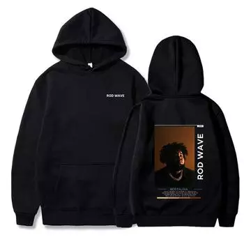 Rod Wave Nostalgia Essential Hoodies Мужские Женские Толстовки С Капюшоном Модные Повседневные Пуловеры в Стиле Хип-Хоп Осенние Мальчики Девочки Черные Уличные Толстовки С Капюшоном S