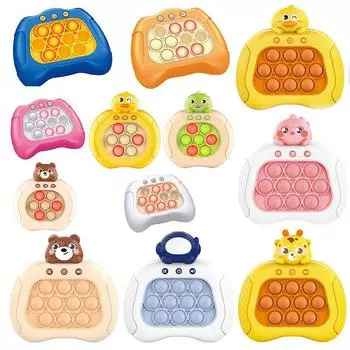 Rodent Control Pioneer, игровой автомат Press Music, детские игрушки, игровой автомат Hamster, развивающие игрушки Quick Push Through синий