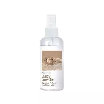 Roderbert Hair & Body Mist Baby Powder, 150ml, 1 unit