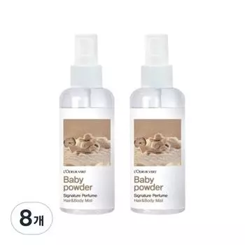 Roderbert Hair & Body Mist Baby Powder, 150ml, 8 pcs.