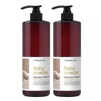 Roderbert Signature Perfume Shampoo Baby Powder, 1L, 2 units