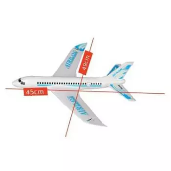 Родитель-Детская уличная игрушка, детская ручная пузырьковая модель авиационного самолета синий