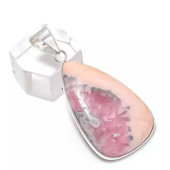 Родохрозит драгоценный камень ручная работа 925 стерлингового серебра ювелирное изделие кулон 1.85 l3V23