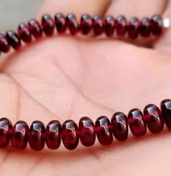Родолитовый гранат качества ААА, нить 16 дюймов, сплошная нить, бусины рондель, гладкие бусины, бусины россыпью, скидка 75% на ювелирные изделия 4X6MM