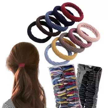 Rodry Miche Большая вместимость 100 штук резинок для волос семейная упаковка кольца для волос резинки для волос коммерческого использования толстые прочные резинки для волос не оставляющие следов стильные заколки для волос