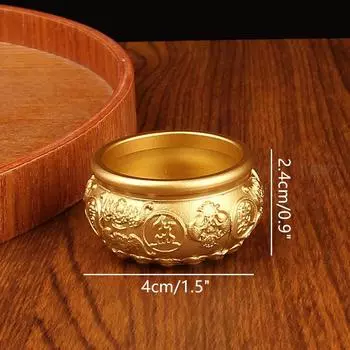 Рог изобилия латунный удачный привлекающий богатство удача магическая сила сокровища чаши настольный маленький орнамент домашний декор