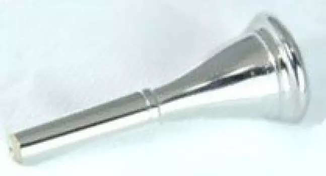 Роговой мундштук Mc William Model 1 с позолоченным американским черенком [TILZ] Silver finish