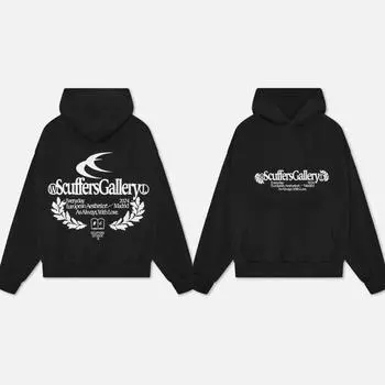 RogueWave American Hoodies Gothic Sweatshirts Goth Streetwear Harajuku Oversized Hoodie Gothic Tops Y2k Clothes S