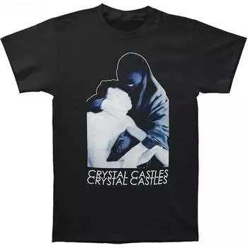 RogueWave Мужская Повседневная Футболка с Модным Принтом Crystal Castles, Круглый Вырез, Уличная Одежда, Футболка с Коротким Рукавом, Женская S