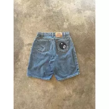 RogueWave Y2K Ретро Полный Ассортимент Шорт Женские Свободные Джинсовые Харадзюку Хип-хоп Узор Мужские Новые Готические Повседневные Модные Шорты Уличная Одежда S