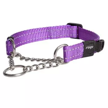ROGZ UTILITY Полуцепочный ошейник для маленьких собак (М, Фиолетовый) [Элемент] фиолетовый