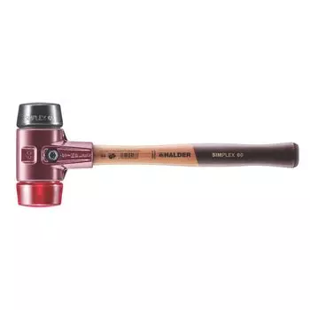 Пластиковый молоток Rohmheld Halder Simplex, резиновый, пластиковый, диаметр 60 (черный) (красный) 3026.060