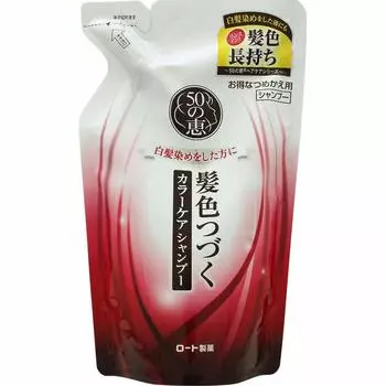 Rohto Pharmaceutical 50 Megumi Aging Care Color Care Шампунь Сменный блок 330 мл