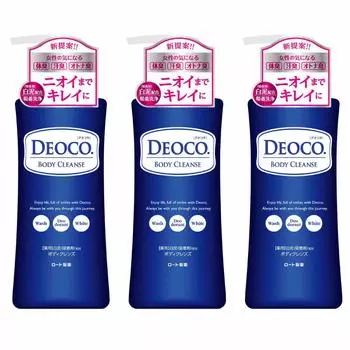 Rohto Pharmaceutical Deoco Лечебный дезодорант для тела Очищение 350 мл [Квази-лекарство] (Набор 3)