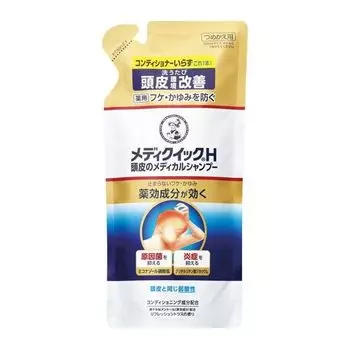 Rohto Pharmaceutical Mentholatum Mediquik H Scalp Medical Shampoo Refill 280 мл x set Освежающий цитрусовый аромат Слабая формула [6 шт] 6 шт