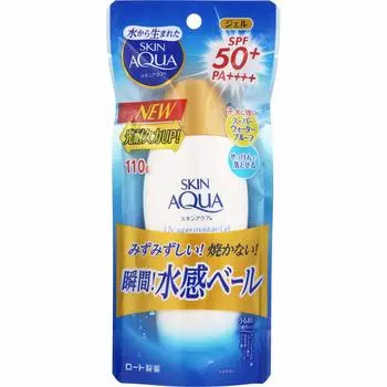 Rohto Pharmaceutical Skin Aqua Super Moisture Gel x 2 Set Солнцезащитный крем SPF50+ PA++++ (110г)