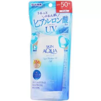 Rohto Skin Aqua Super Moisture Gel 110 г Солнцезащитный уход. (Чтобы избежать неравномерного нанесения, наносите средство слоями.) (T