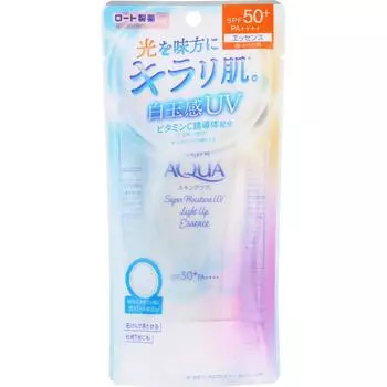 Rohto Skin Aqua Super Moisture UV Light Up Essence 70 г Солнцезащитный уход. (Чтобы избежать неровностей, наносите слой за слоем.