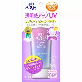 ROHTO Skin Aqua Tone Up UV Essence санскрин с функцией цветокоррекции кожи, 80 гр