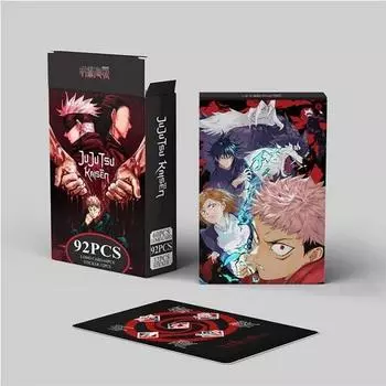 Roitang Magic Rotation Photo Card Gojo Poka 60 шт. + Мини-наклейки 32 шт., популярная корейская игра