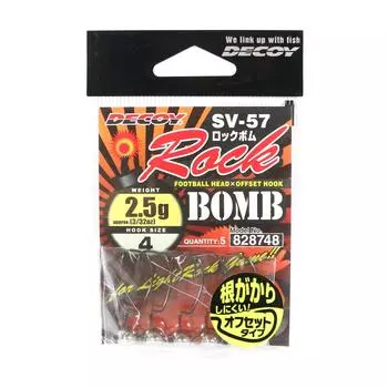 Рок-бомба Decoy SV-57 с джиг-головкой, размер 4, 3/32 унции (8748)