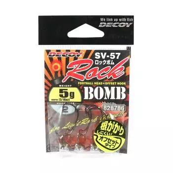 Рок-бомба Decoy SV-57 с джиг-головкой, размер 2, 3/16 унции (8786)