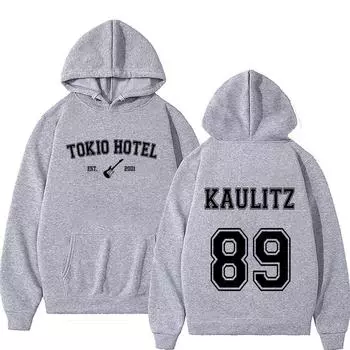 Рок-группа Tokio Hotel Kaulitz Hoodie Мужская мода Повседневный пуловер Толстовка Мужчины Женщины Хип-хоп Оверсайз с капюшоном Панк Уличная одежда S