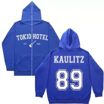 Рок-группа Tokyo 89 с капюшоном с принтом на спине, толстовка в стиле ретро, готический стиль S