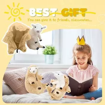 Rokko Mountain Ranch Shaved Lamb Японская плюшевая очищенная кукла-ягненок Мягкая игрушка-животное Милая кукла One Size