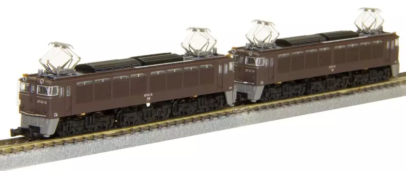 Rokuhan Z Gauge EF63 Type 2D Brown Heavy Duty Set Железнодорожная модель электровоза T038-2