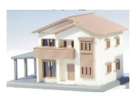 Rokuhan Z gauge house A Beige S042-1 Two-story